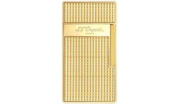 Encendedor S.T. Dupont Biggy Cabeza de Diamante Dorado 025009