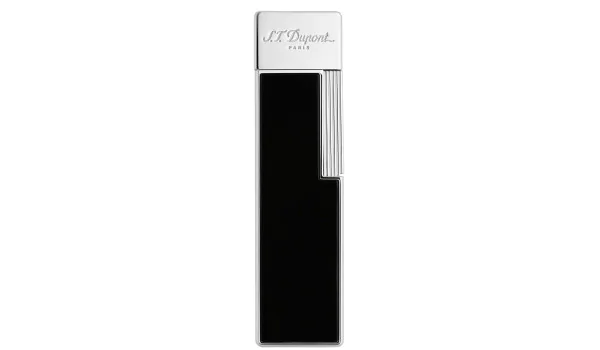 Encendedor S.T. Dupont Twiggy Lacado Negro Cromado 030001