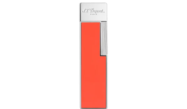 Encendedor S.T. Dupont Twiggy Lacado Coral Cromado 030011