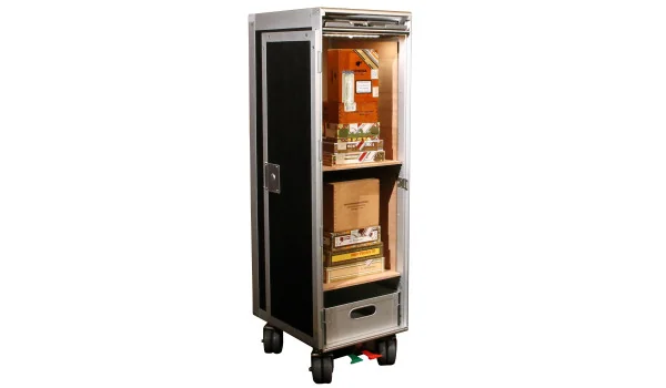 adorini Cigar Cabinet Trolley negro