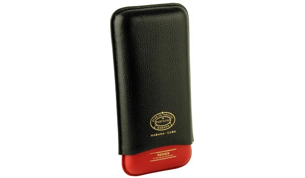 Funda de piel Serie Partagas negra y roja